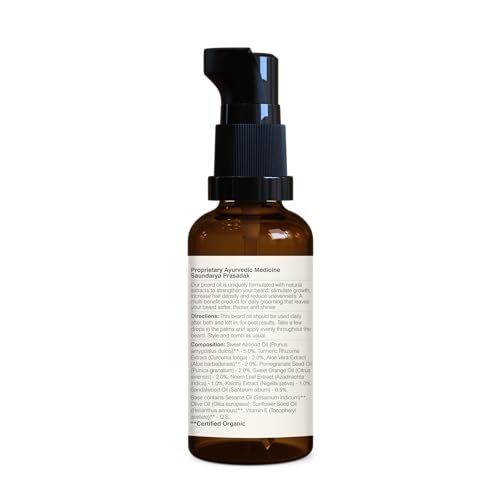 Forest Essentials Grooming Beard Oil | Light, Non-Greasy Ayurvedic Beard Growth Oil | For Daily Use - Image 4