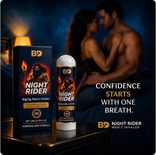 BD Night Rider Men's Inhaler 2ml | Aromatic Nasal Inhaler Stick for Men | Portable Refreshing Personal Care | Pocket-Size Daily Freshness & Aromatic Wellness Support - Image 2