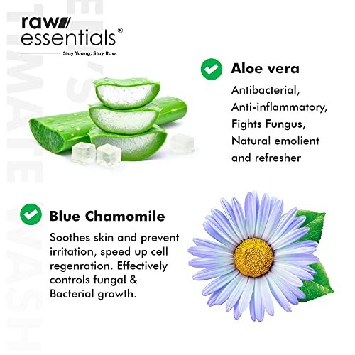 Raw Essentials Intimate Wash for Men 150 ml, Relieves Itchiness & Odour, Prevents Fungal Growth, Brightens Groin Area, pH Balanced, Sulphate Free, Paraben Free - Image 2
