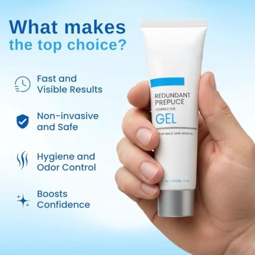 Redundant Prepuce Corrector Gel | Men's External Personal Care Gel | Fast-Absorbing Moisturizing Formula | Daily Intimate Hygiene & Skin Care Gel for Men | Gentle Personal Wellness Care - Image 4