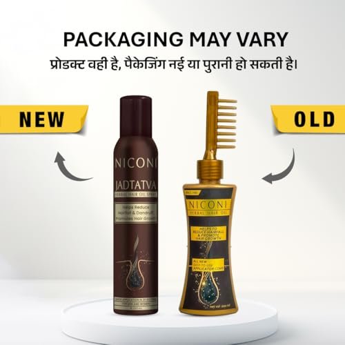 Niconi Herbal Hair Oil | Suitable for Men & Women | Applicator Bottle|Helps Reduce Hair Fall & Dandruff | Contains Coconut, Rosemary, Castor, Bhringraj, Eucalptus, Shikakai, Methi, Bhrami, Neem Oil | 200ml - Image 2