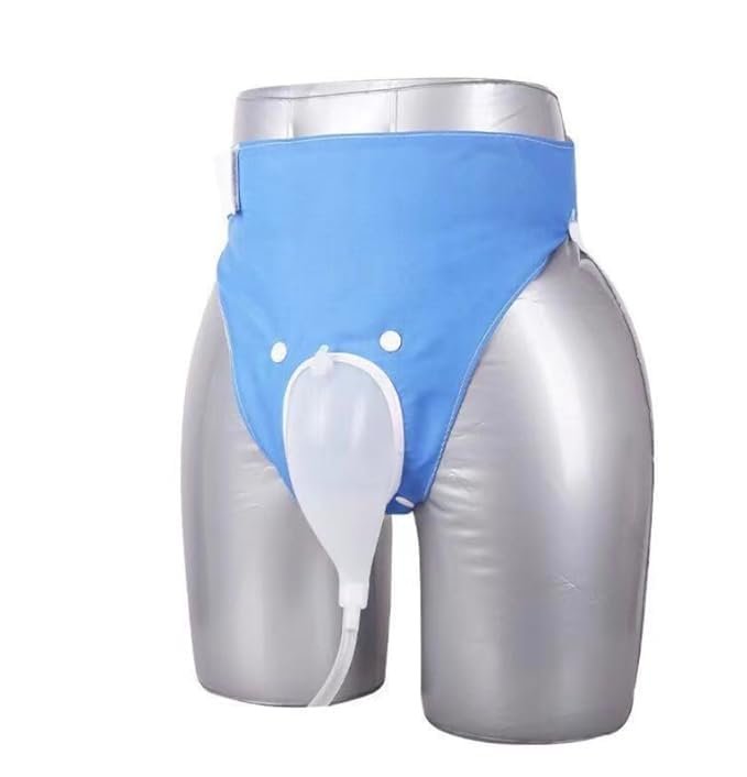 Urine Collection Device with Adjustable Belt & Drainage Bag | Reusable Urinary Incontinence Aid for Bedridden, Elderly & Post-Surgery Care-3000ml-men