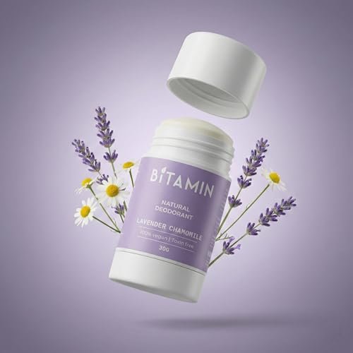Bitamin Natural Deodorant Underarm Roll On with 5% Vitamin C | Natural Deodorant for Men & Women | Made in India | No Aluminium, No Alcohol, No Parabens & No Triclosan | 8 Hour Odour Control | Lavender - 30g (Pack of 1) - Image 2