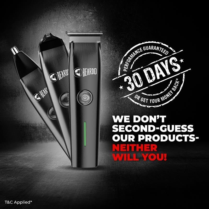 Beardo Ape-X Prime 3-in-1 Multipurpose Trimmer for Men | Grooming Kit : Beard Trimmer, Precision Trimmer, Ear & Nose Trimmer | Stainless Steel self-sharpening blades | Type C charging - Image 3