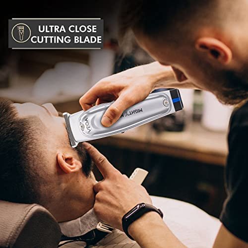 VEGA PROFESSIONAL Men Mighty Mini Hair Trimmer With Stainless Steel T-Wide Ultra Close Blade, 6500 Rpm Motor, 120 Mins Runtime, 90 Min Charging Time, Cord & Cordless Use For Salon, (Vpvht-07) - Image 4