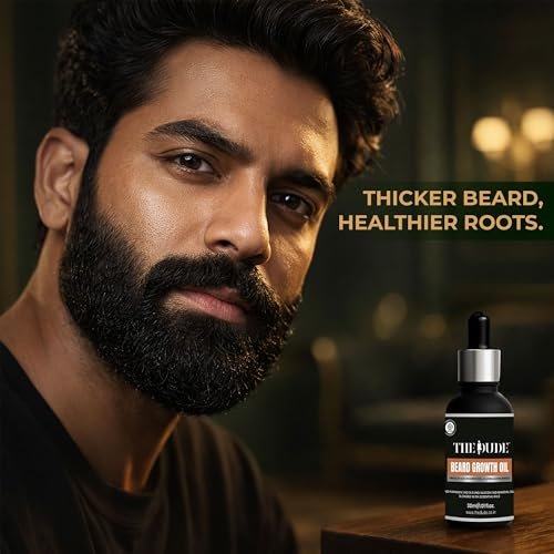 THE DUDE Beard Growth Oil for Men - 30 ml | Himalayan Cedarwood, Jojoba & Fenugreek | Promotes Thicker Beard | For Patchy Uneven Growth - Image 2