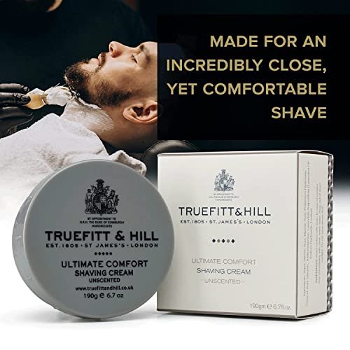 Truefitt & Hill Trafalgar Shaving Cream For men | 190gm - Bowl |All Skin Type | Glycerine based |Smooth Razor Glide|Rich Lather|Contains Essential Oils | All Natural - Image 2
