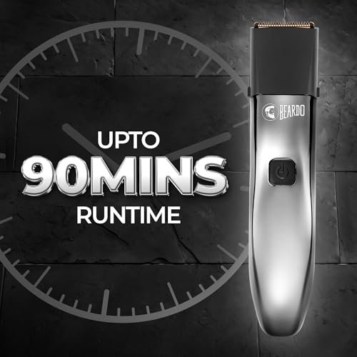 Beardo Chrome Beast Multipurpose Full Body Groomer Trimmer Set For Men | 40 Length Settings | 8 attachments | Beard/Hair/Body/Precision/Ear/Nose Trimmer|With Dock|90 min. run time | All-in-1 trimmer - Image 4