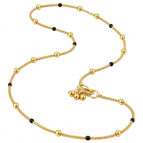 Women's Imitation Anklet Payal - Traditional Chain Anklet for Women and Girls Elegant Daily Wear Ethnic Fashion Jewelry