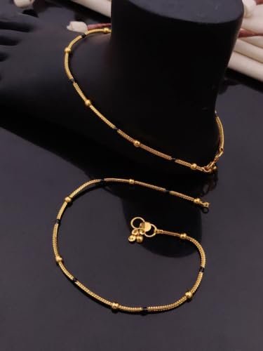 Women's Imitation Anklet Payal - Traditional Chain Anklet for Women and Girls Elegant Daily Wear Ethnic Fashion Jewelry - Image 3