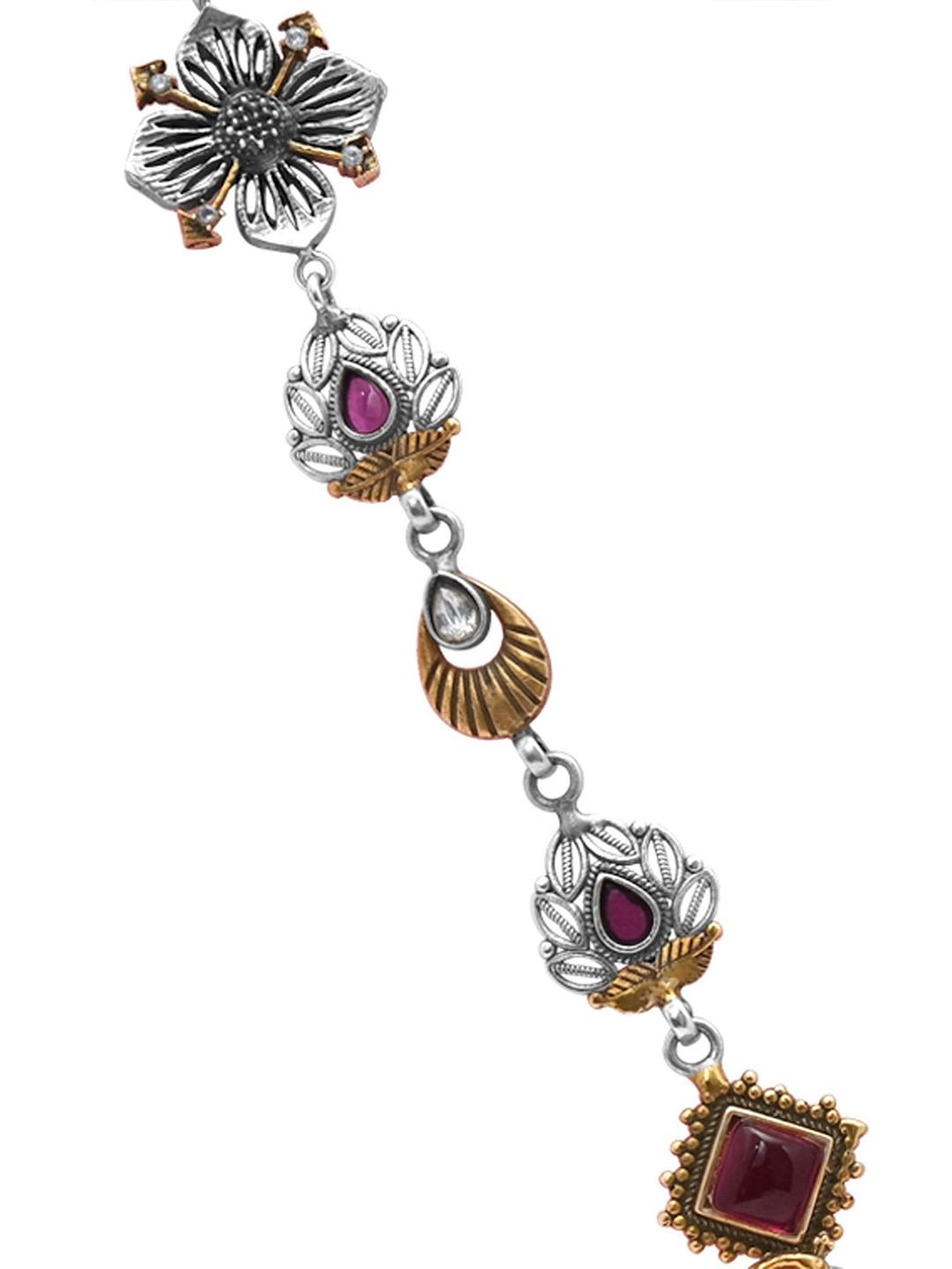925 SILLER 925 SILLER Silver Rhodium-Plated Antique Necklace - Image 3
