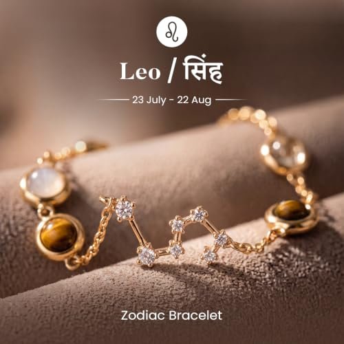 Astrotalk Zodiac Constellation Bracelet (Rashi) | Citrine & Tiger Eye for Positivity, Emotional Balance & Confidence | Crystal Bracelet for Woman | Jewellery for Women | Gift for Woman - Image 2