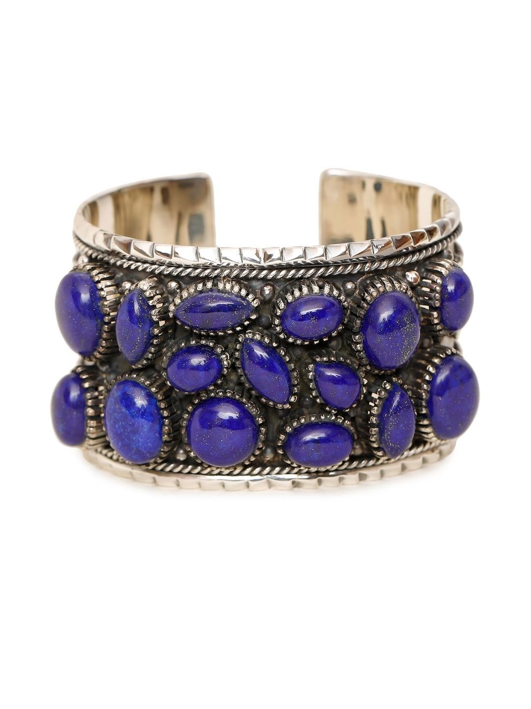 Exotic India Lapis Lazuli Cuff Bracelet