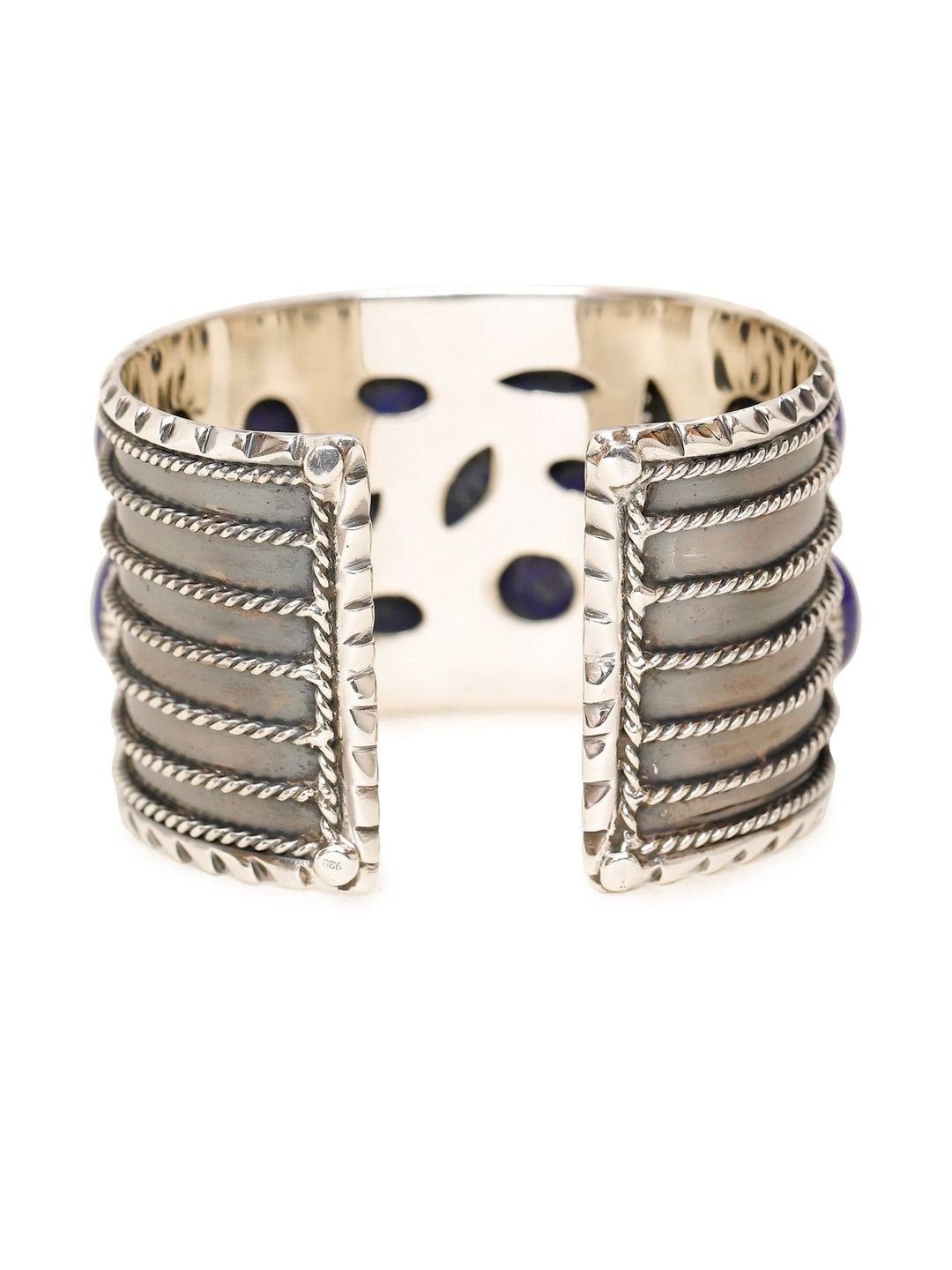 Exotic India Lapis Lazuli Cuff Bracelet - Image 3