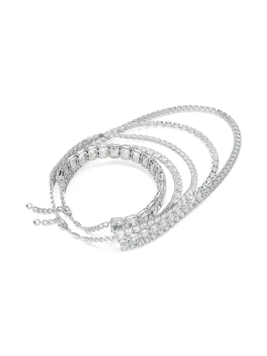 SWAROVSKI Rhodium-Plated Crystals Stone Studded Necklace - Image 4