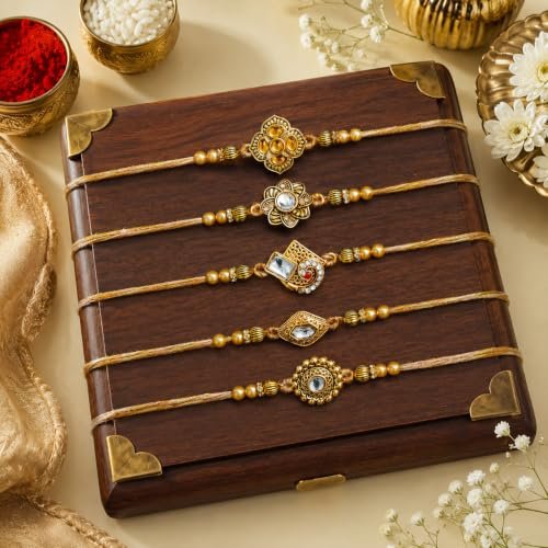 Dreamica Rakhi Set for Brother with Greeting Card And Tilak Set - Image 4