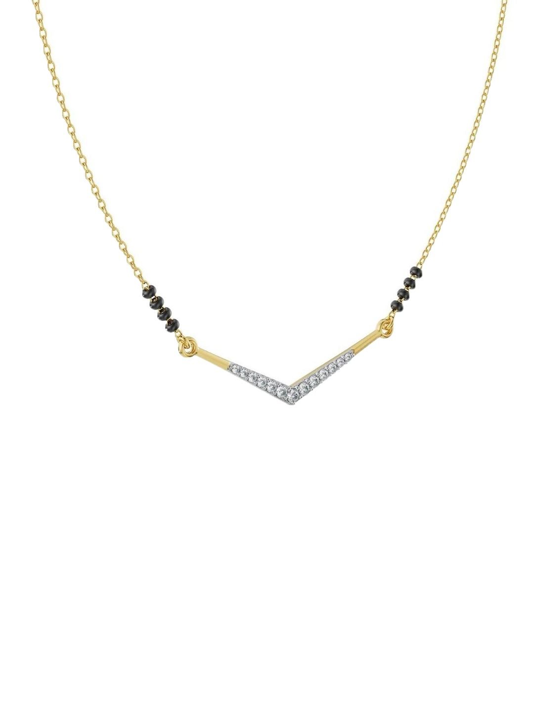Emori Emori Meera Lab Diamond Mangalsutra in 18KT Gold