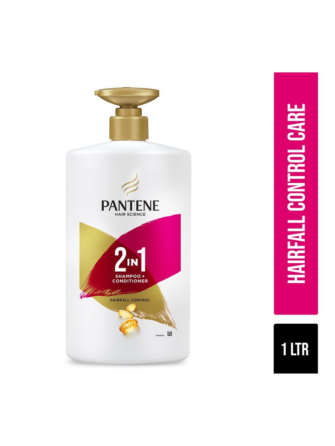 Pantene Pro-V Advanced Hairfall Solution 2 In 1 Hairfall Control Shampoo + Conditioner- 1L - Image 2