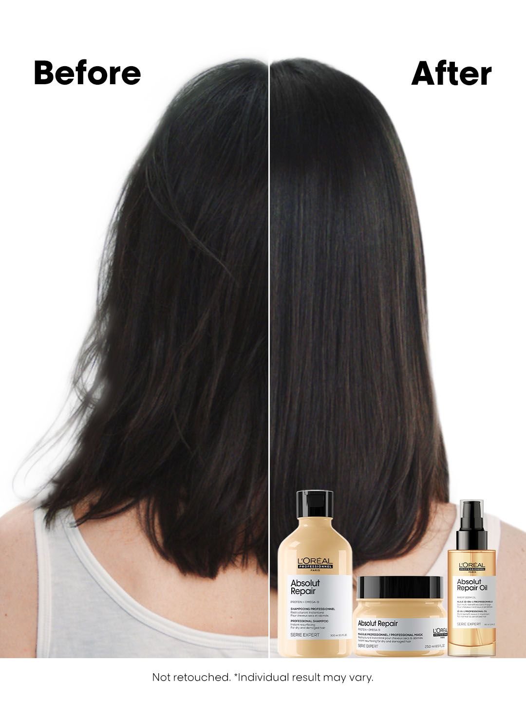 LOreal Professionnel Absolut Repair Mask For Dry Hair with Protein & Omega-9 - 250ml - Image 3