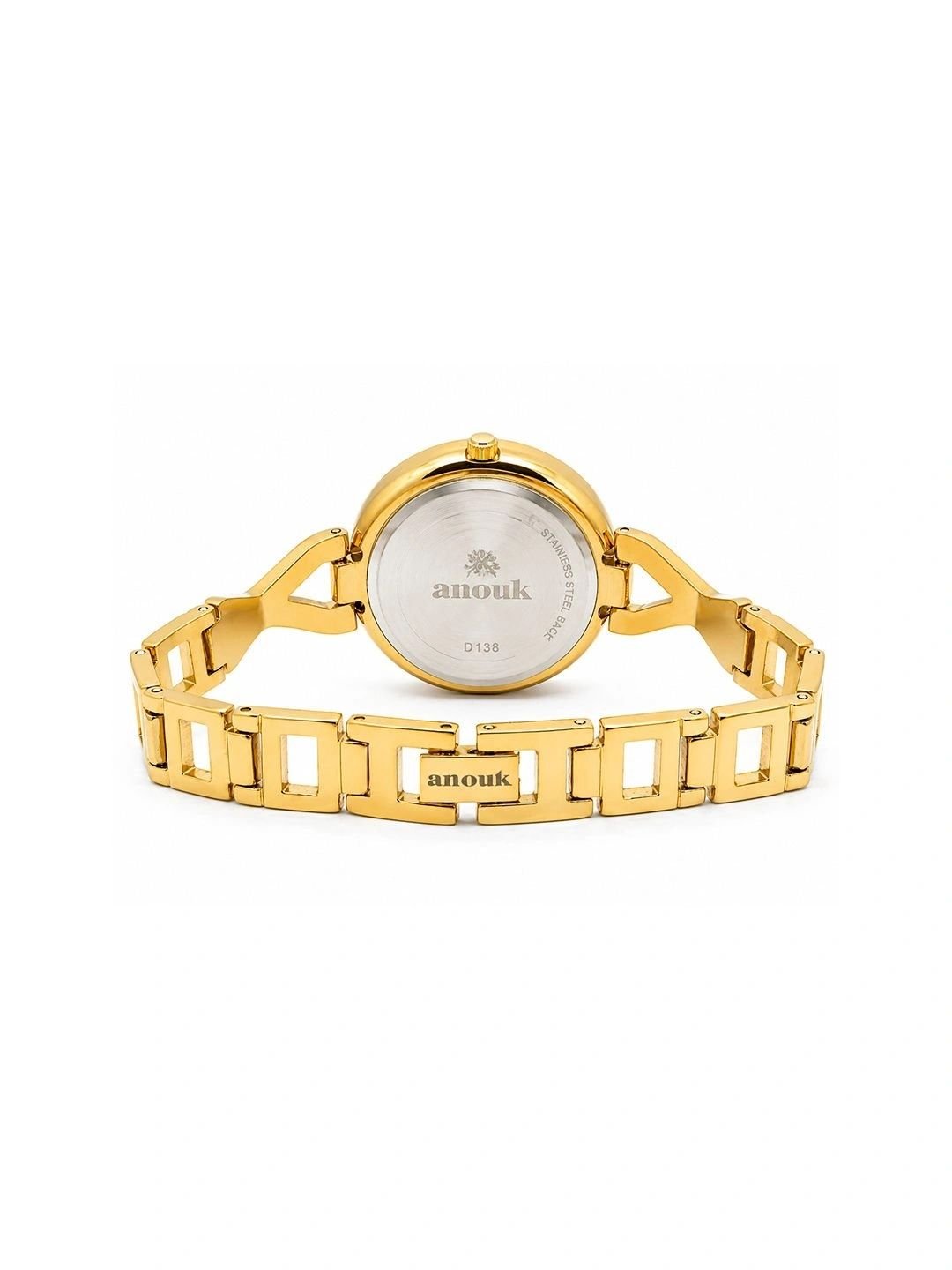Women Dial & Stainless Steel Bracelet Style Straps Analogue Watch AN136-RGCASE-BLKDIAL-RGSTP - Image 4