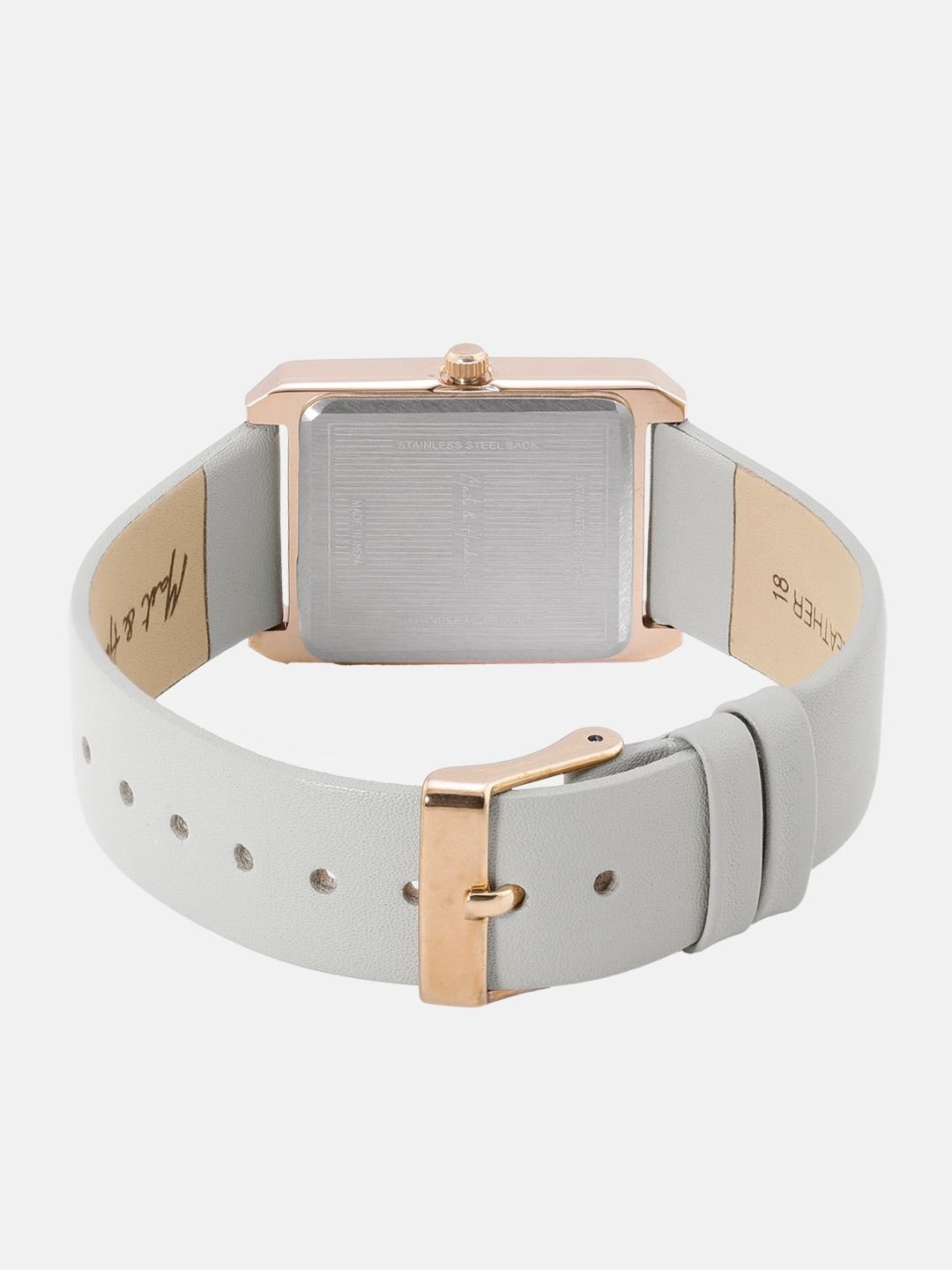 Mast & Harbour Unisex Brass Dial & Leather Straps Analogue Watch - Image 4