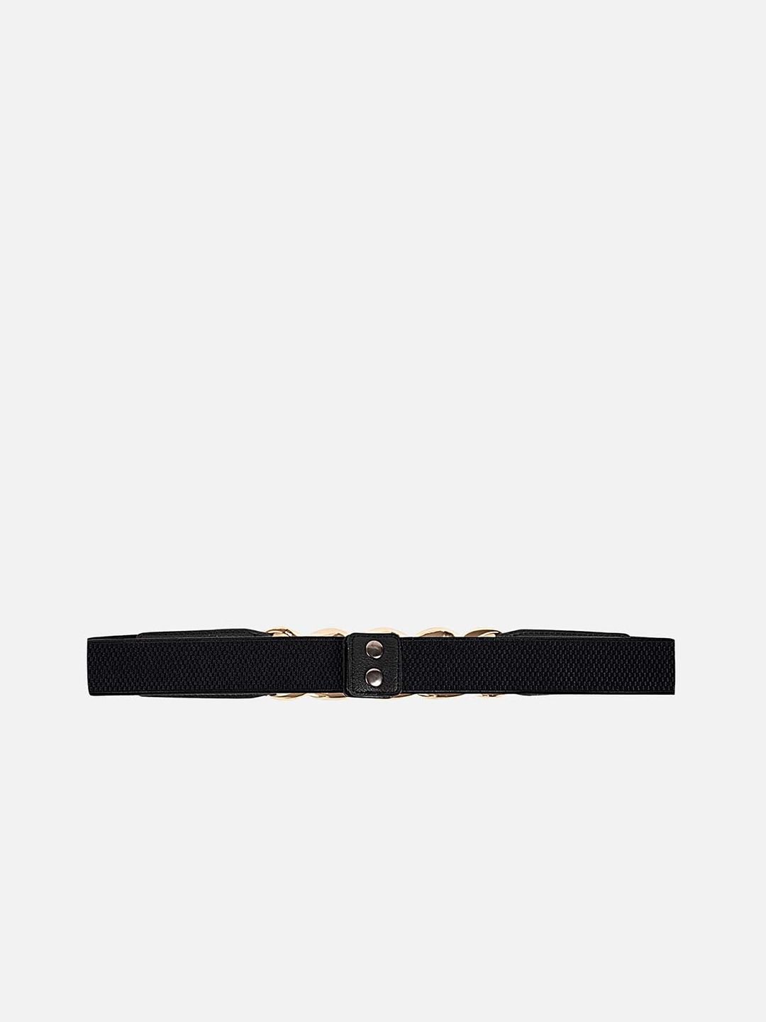 Women Metal Chain Accented Elasticated Belt - Image 3
