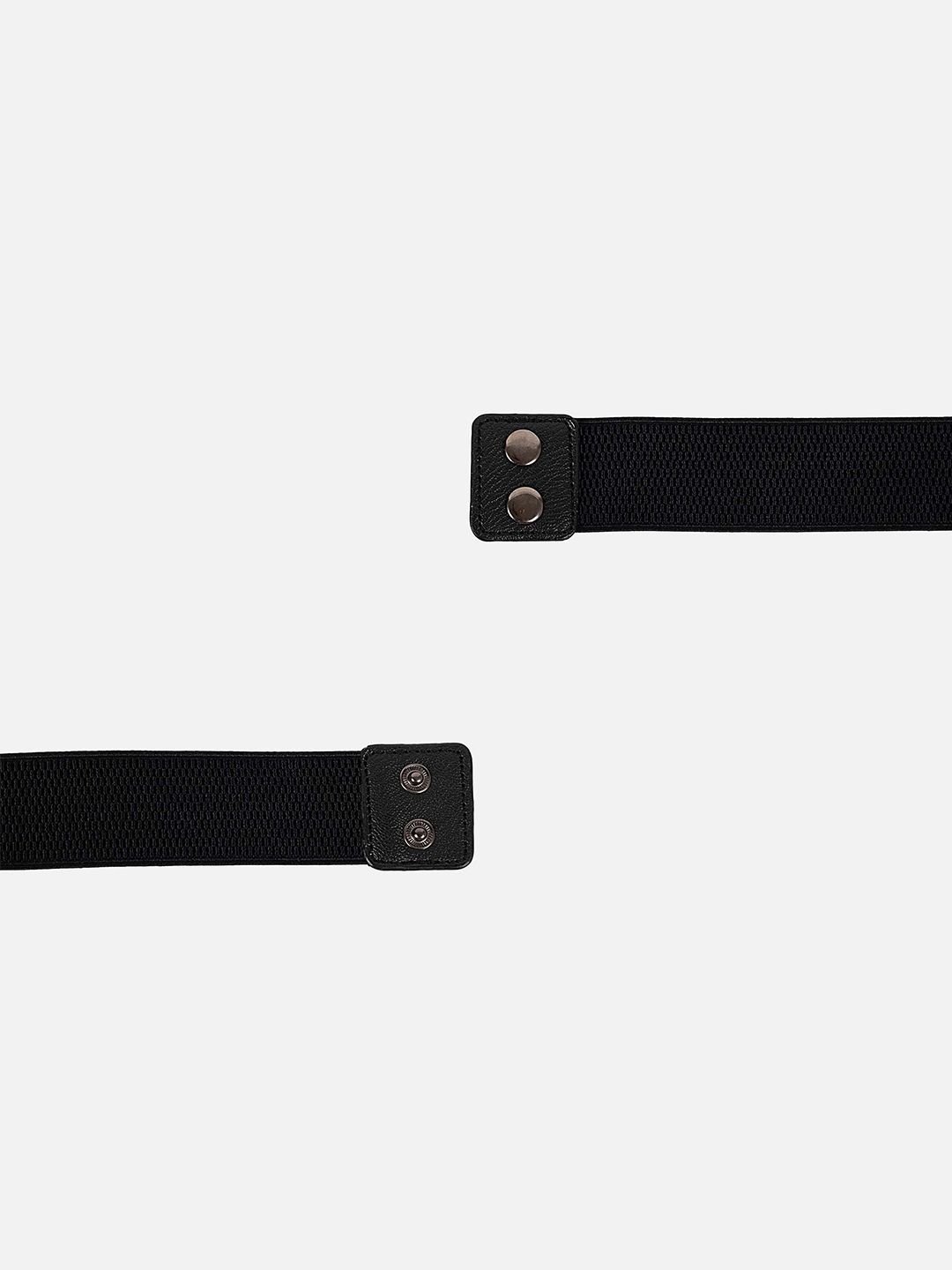 Women Metal Chain Accented Elasticated Belt - Image 4