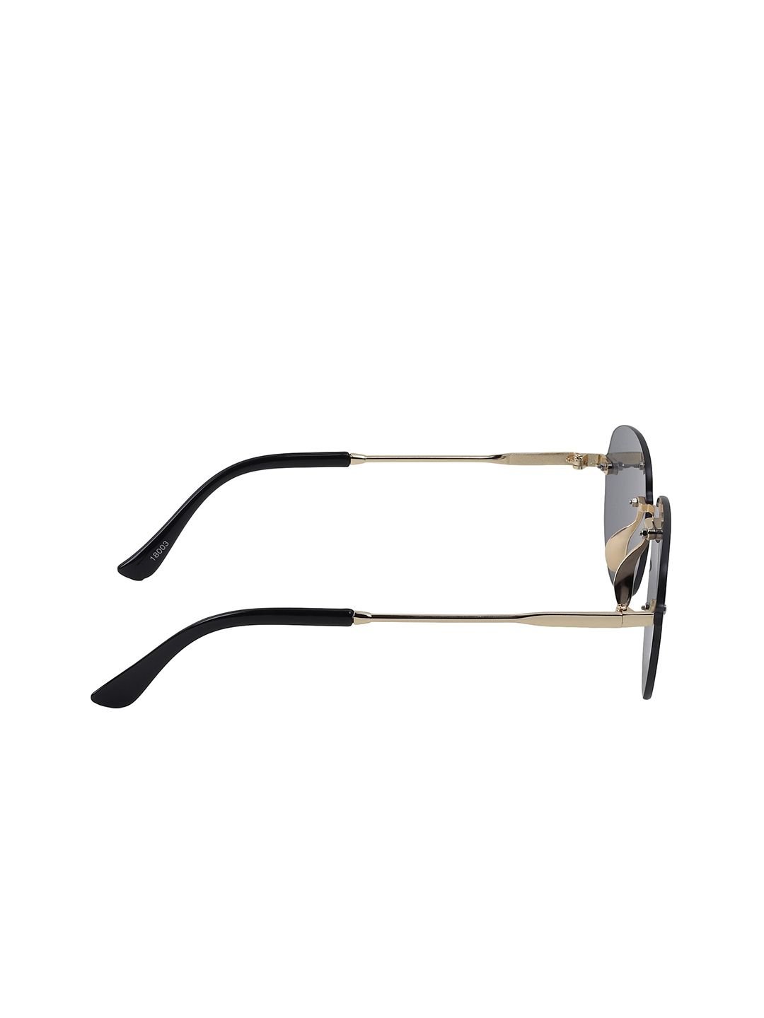 DressBerry X fwd Women Black Round Sunglasses with UV Protected Lens-6005 brown - Image 4