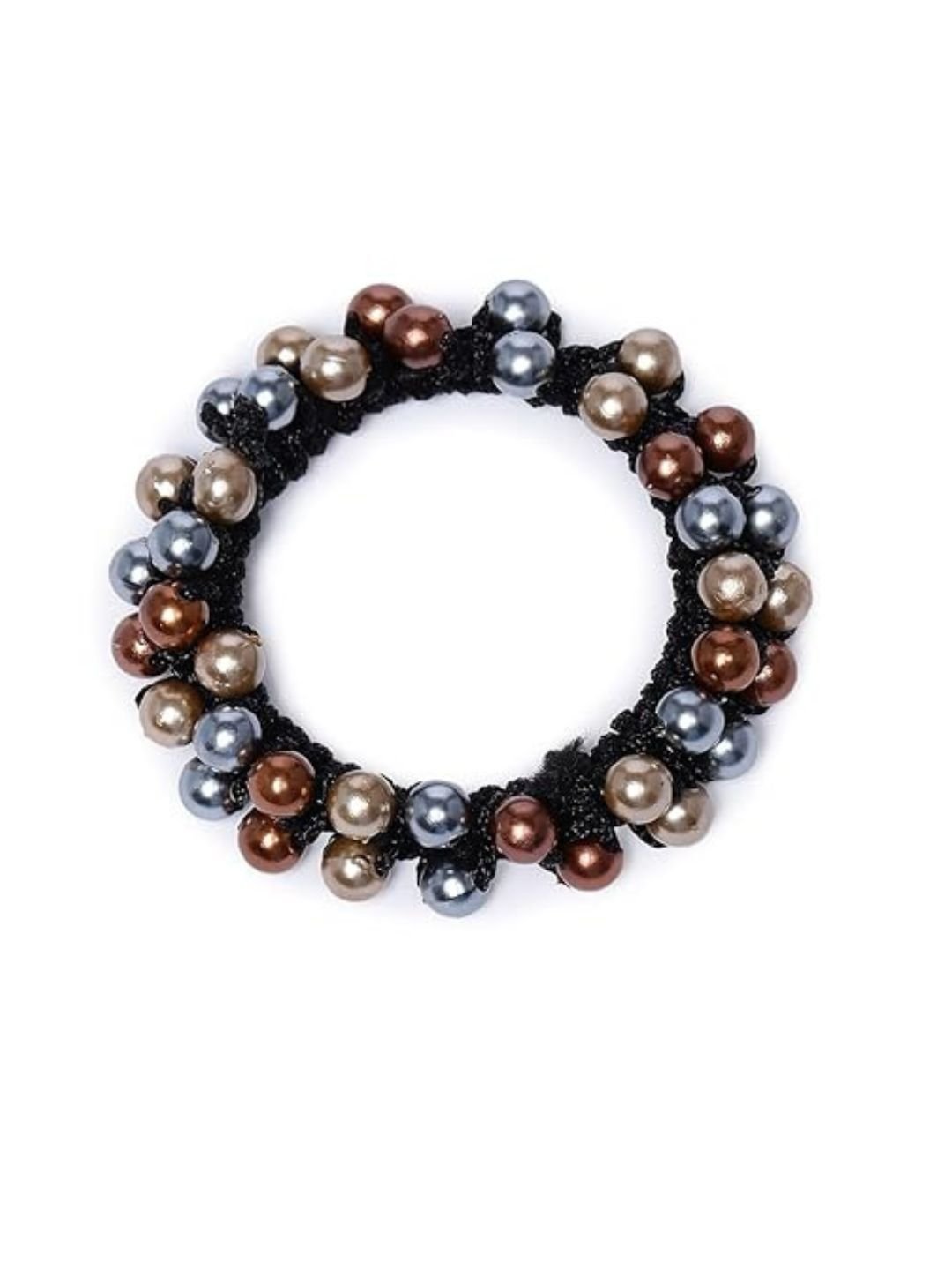 DressBerry Women Set of 2 Beaded Ponytail Holders - Image 3