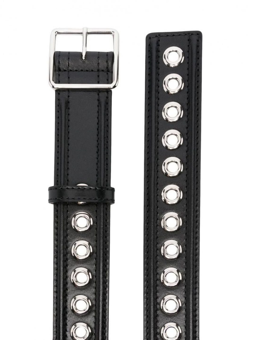 Alexander McQueen Black Leather Belt - Image 2