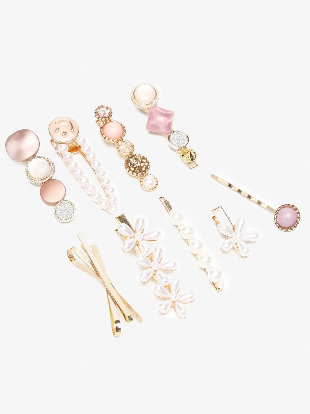 DressBerry Set of 9 Embellished Alligator Hair Clips - Image 3