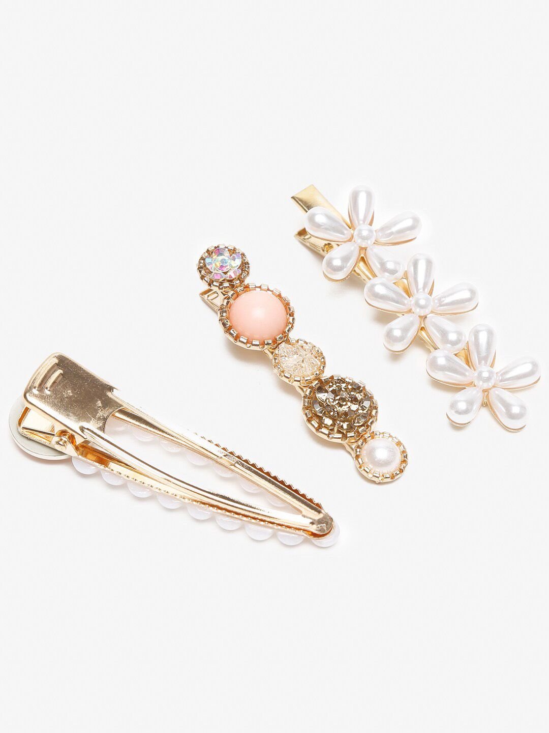 DressBerry Set of 9 Embellished Alligator Hair Clips - Image 4