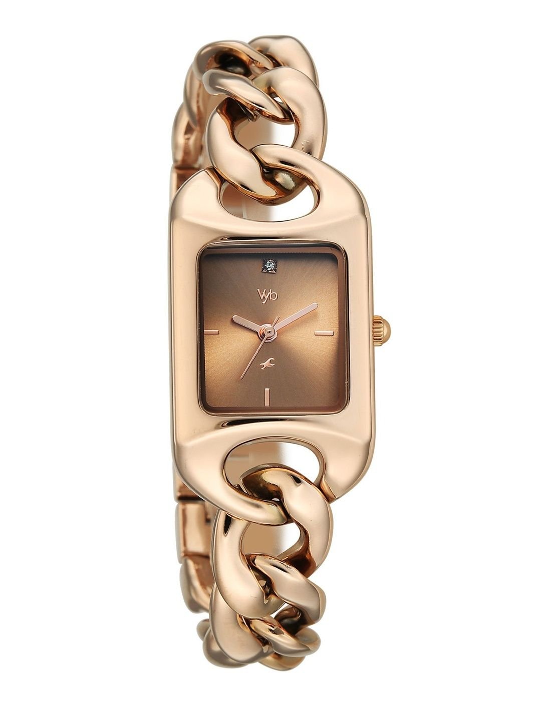 Fastrack Girls Vyb Prodigy Quartz Analog Mocha Brown Dial Watch - FV60125WM02W - Image 2