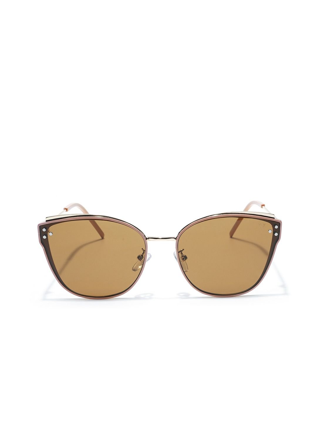 Women Brown Cateye Sunglasses 5852MG2858 - Image 4