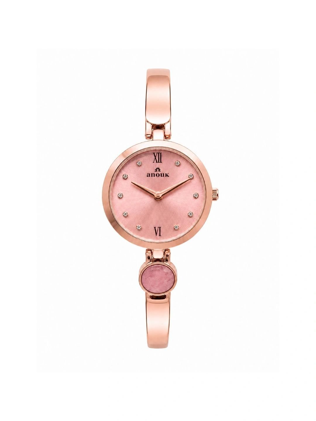 Anouk Women Embellished Dial & Stainless Steel Bracelet Style Straps Analogue Watch - Image 2