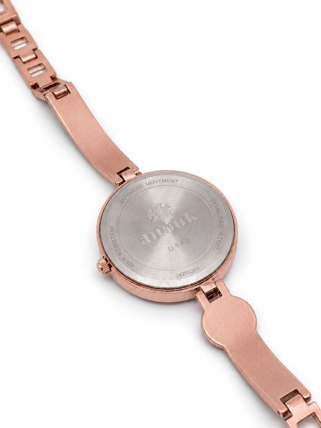 Anouk Women Embellished Dial & Stainless Steel Bracelet Style Straps Analogue Watch - Image 4