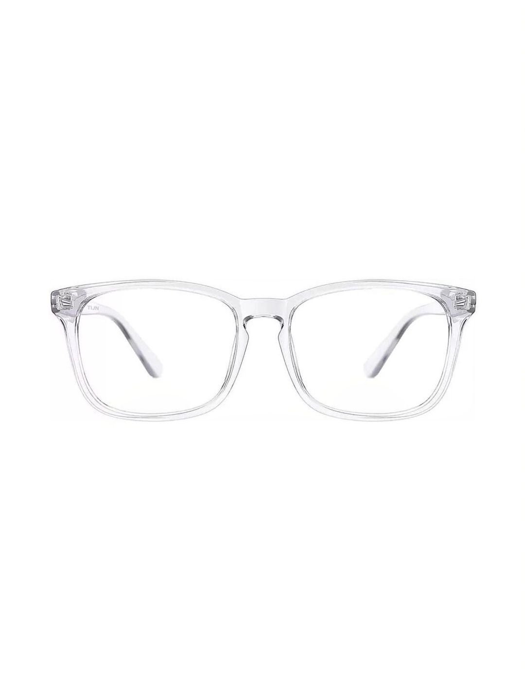 Brostin Unisex Clear Square Sunglasses with - Image 3