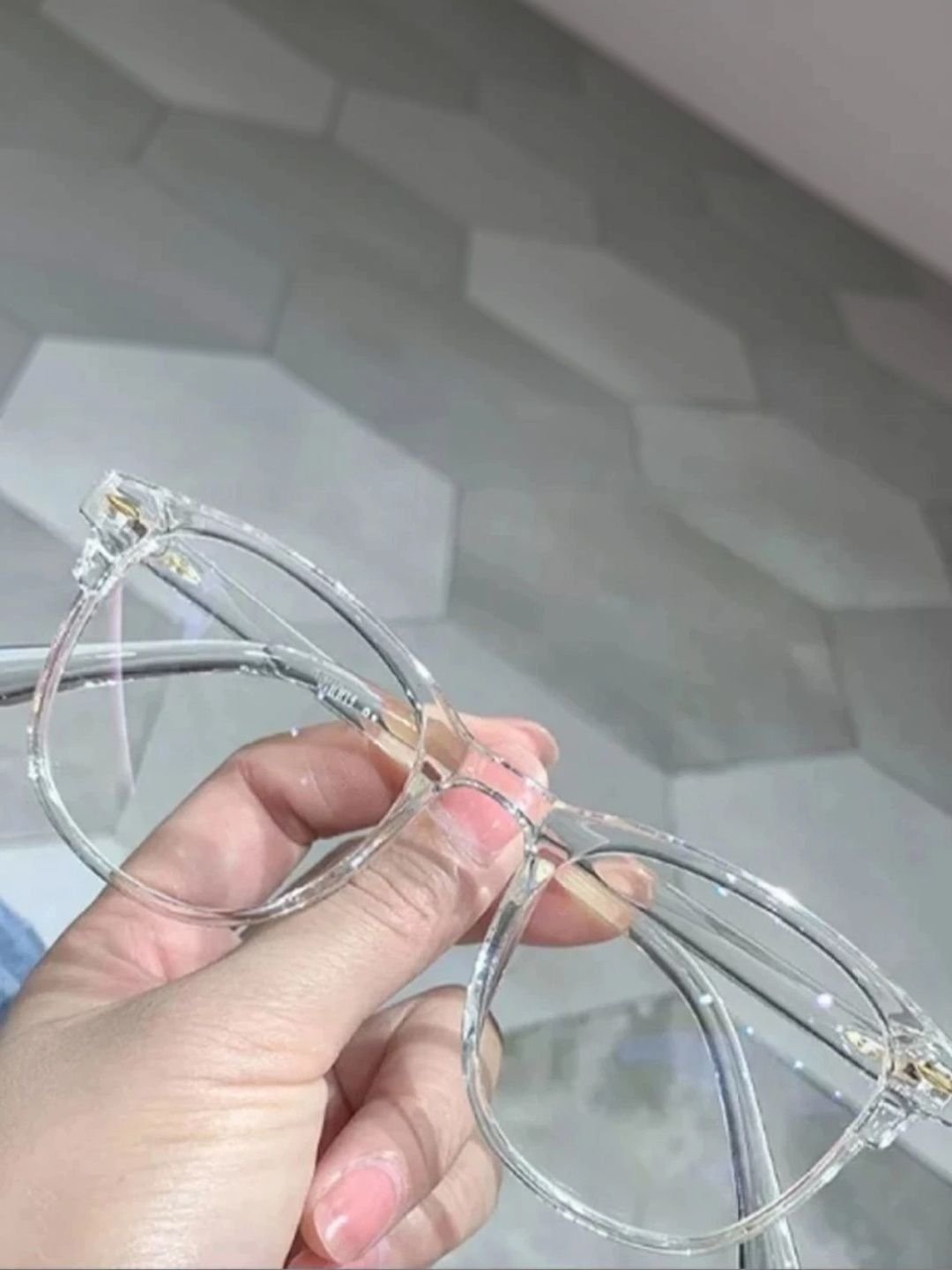 Brostin Unisex Clear Other Sunglasses with - Image 4
