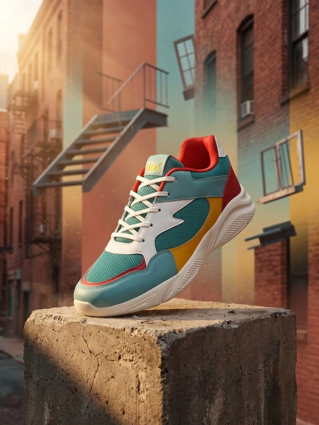 HRX by Hrithik Roshan Unisex Colourblocked Running Non-Marking Shoes