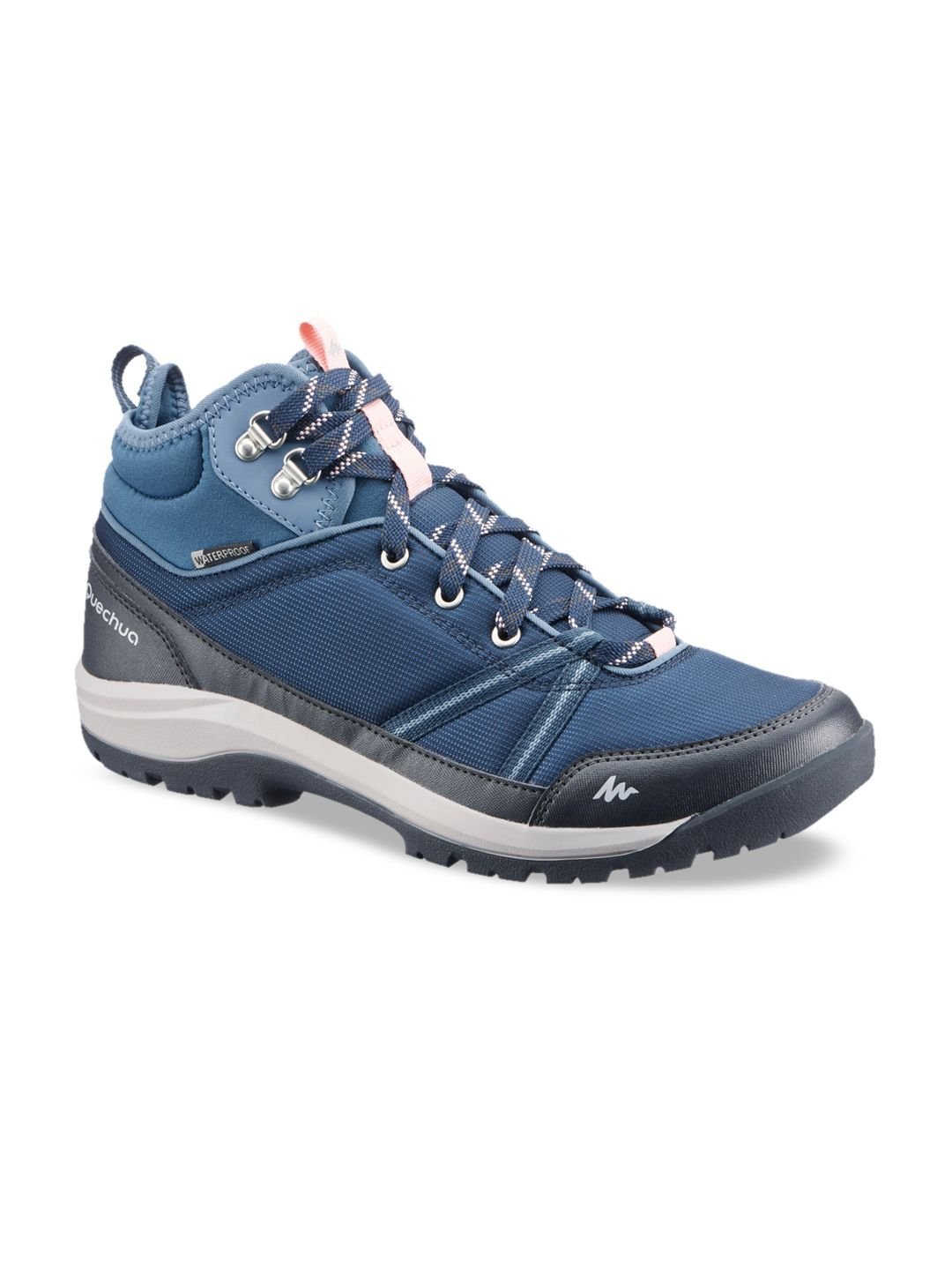 Decathlon Quechua - Women Blue Grey NH100 Waterproof Hiking Shoes
