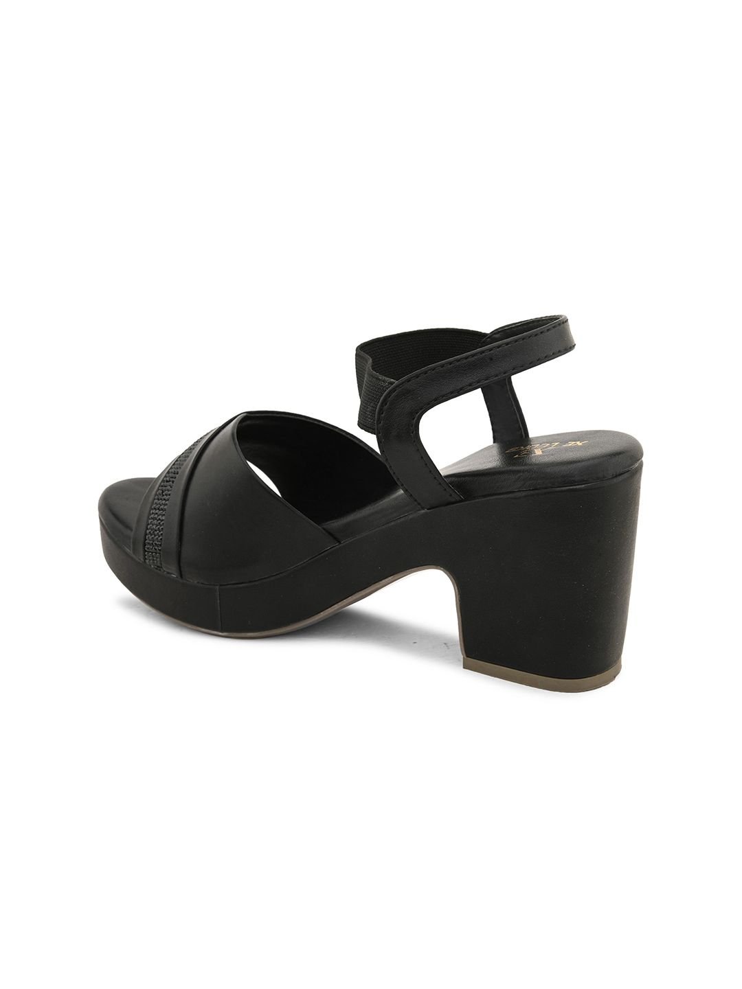 XE Looks Attractive And Stylish With Ankle Straps Block Heel - Image 4