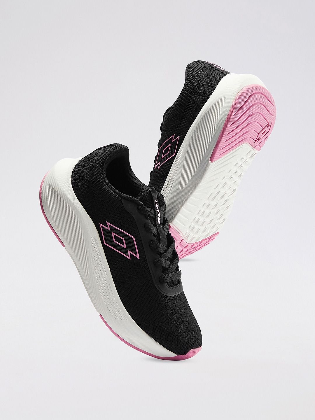 Lotto Women Xwift Knit Black Running Shoes - Image 3