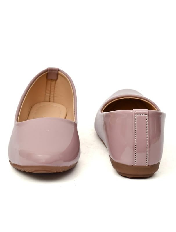 MISS London Women’s Bellies | Patent Leather Flats for Casual & Office Wear | Stylish & Comfortable | TPC Sole - Image 3