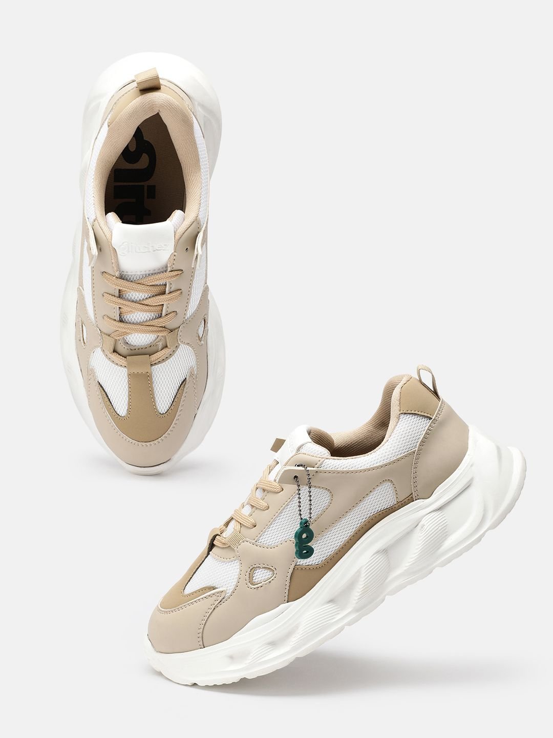 glitchez Women Colourblocked Chunky Sole Sneakers - Image 2