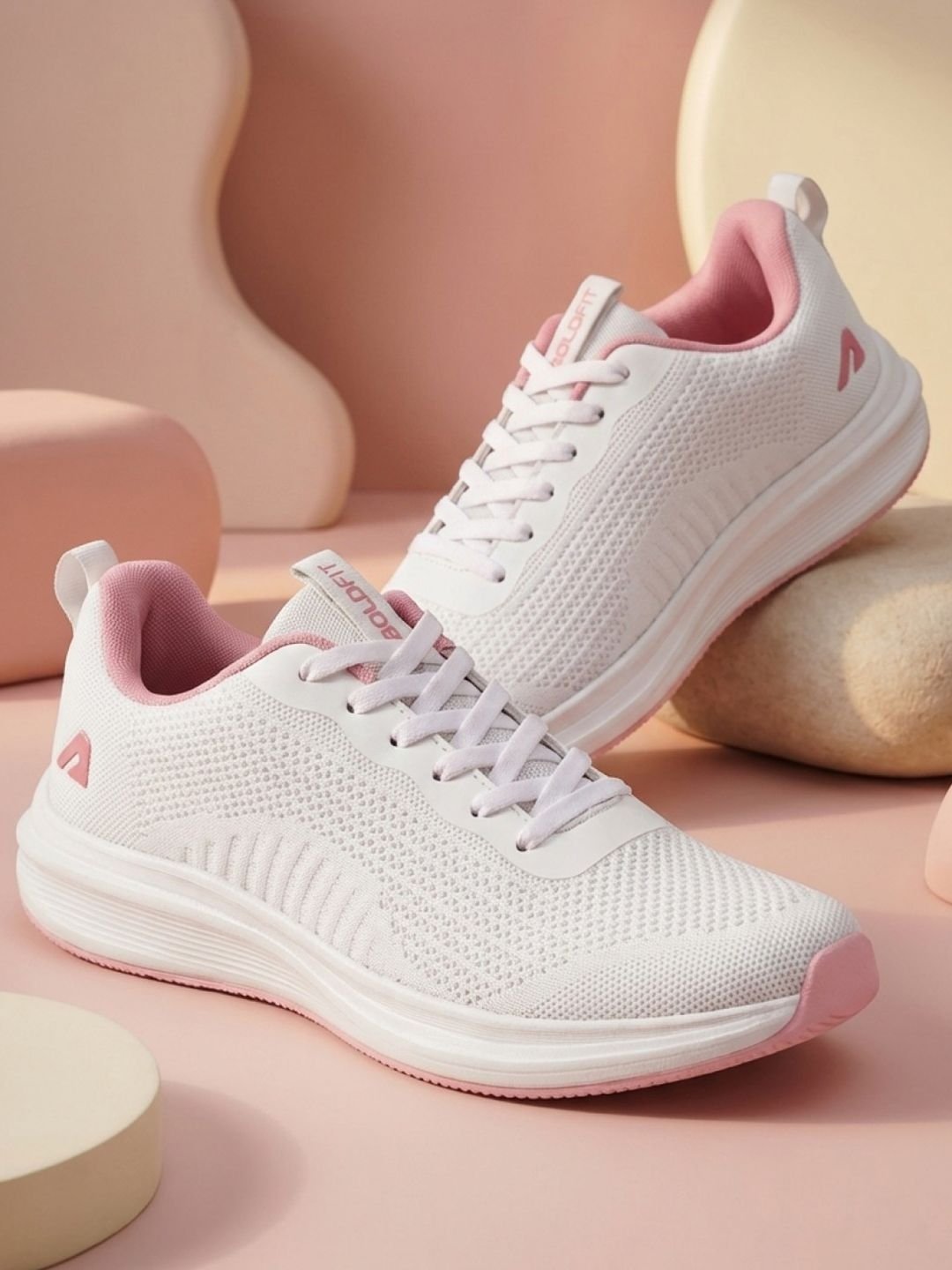 BOLDFIT BOLDFIT Women White Progressx Running & Walking Sports Shoes