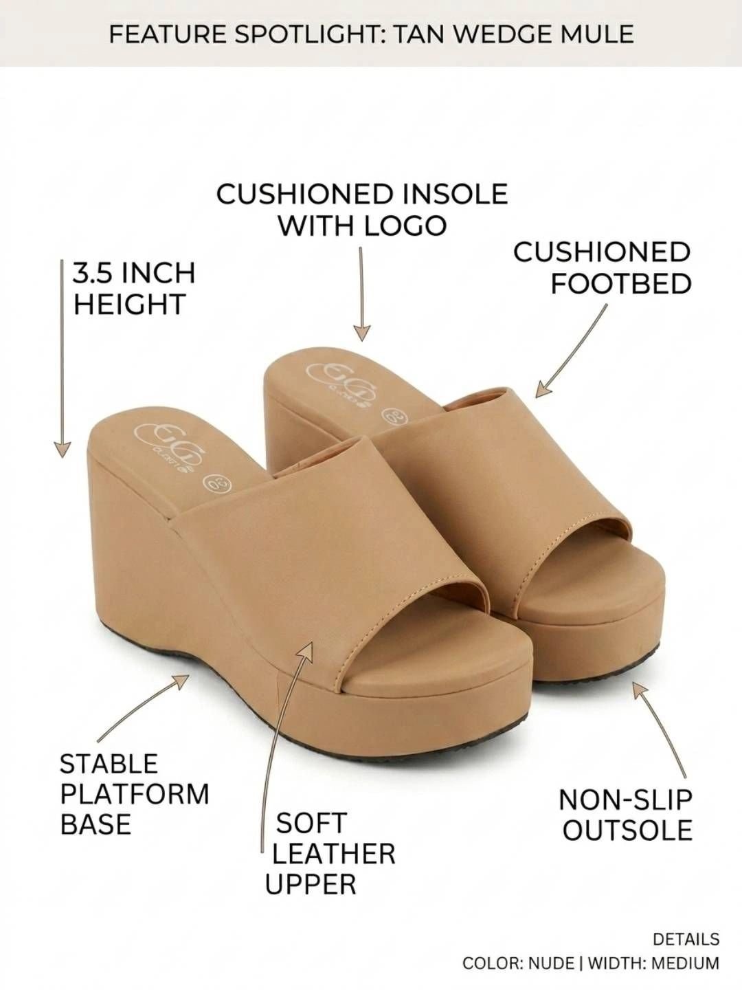 Baespice Wedge Mules - Image 4