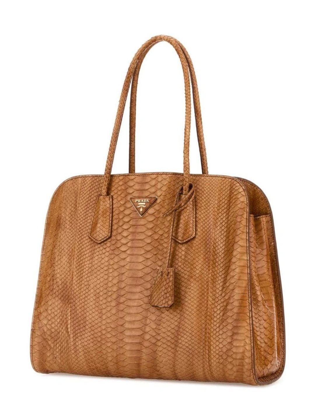 Prada Orange Logo Large Shoulder Bag - Image 2