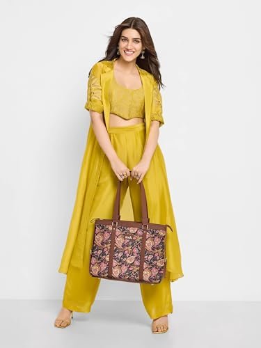 ZOUK Office Bag | Stylish Bags for Office Use | Laptop Bag 15.6 inch | Stylish Tote for Office Use | Purse for Women | Vegan Leather Handbag | Daily & Travel Use | - Image 2