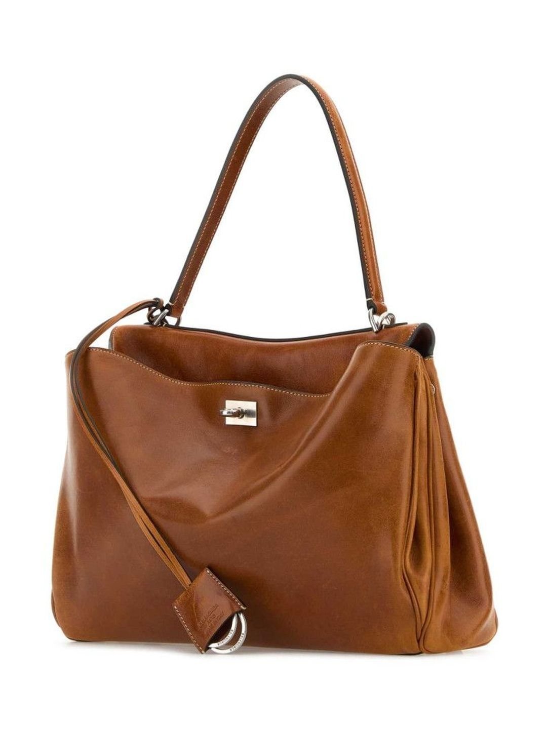 Balenciaga Brown Rodeo Medium Satchel - Image 2