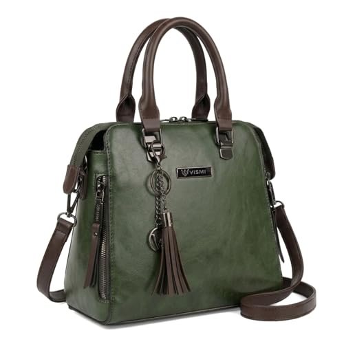 VISMIINTREND Hand bags for Women Stylish, Sling bag | Rakhi Gift for Sister | 6 Pockets Satchel / Handbag , PETA Approved Vegan Leather Ladies Purse for Office , Perfect Birthday & Rakshabandhan Gift